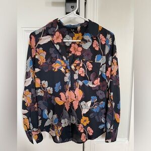 Who What Wear Floral Button Down